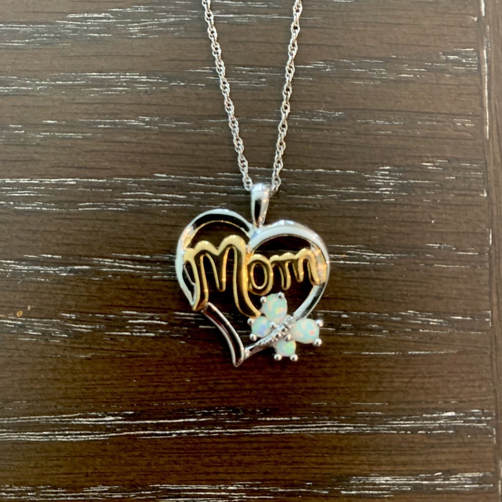 Mom opal necklace